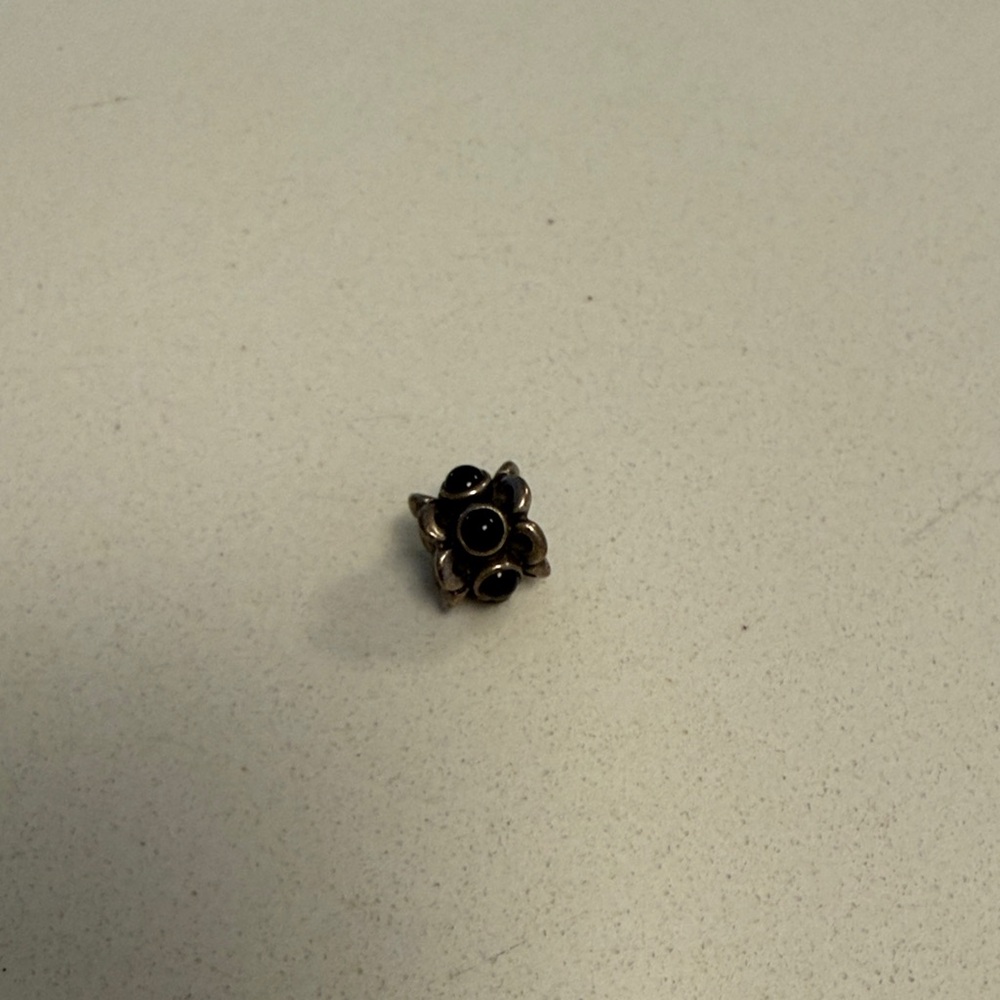 Pandora Black and Silver Charm